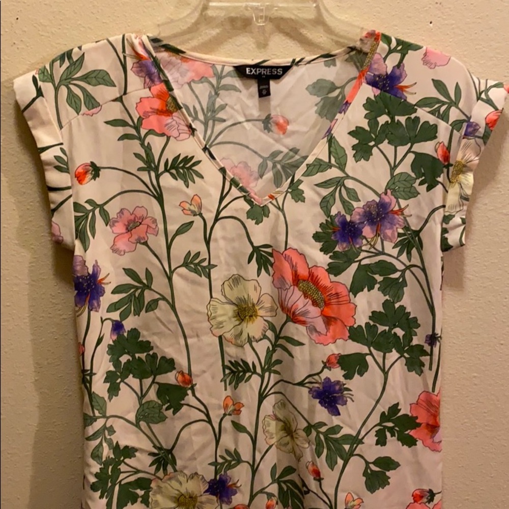 EXPRESS floral shirt